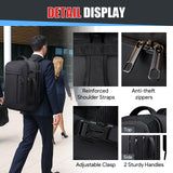 Extra Large Travel Backpack with LifetimeWarranty, Expandable Carry On Backpack with Waterproof Wet Pocket for Men Women, Anti-Theft TSA Flight Approved 18 Inch Laptop Duffel Bag for Travel, Black
