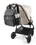 Skip Hop Diaper Bag Backpack with Portable Changing Pad Adjustable Pocket for 30 oz Tumblers 9 Total Pockets Insulated Packing Cubes Luggage Sleeve & Stroller Straps Fits a 14” Laptop Forma Next Black