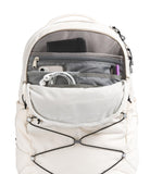 The North Face Women's Borealis Commuter Laptop Backpack - Everyday Travel Bag, Laptop Sleeve, Reflective Details, Gardenia White/TNF Black-NPF, One Size
