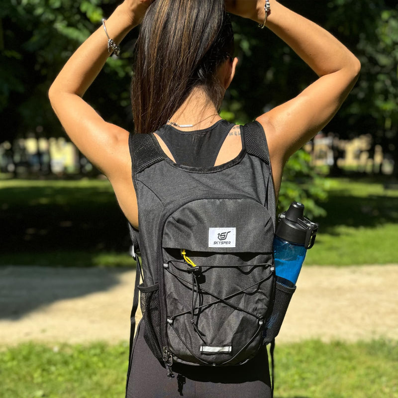 SKYSPER Foldable Hiking Backpack - 10L Small Lightweight Daypack Breathable Travel Backpacks for Men Women