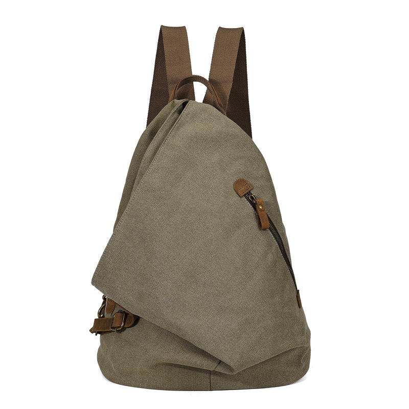 KL928 Canvas Vintage Backpack – Large Casual Daypack Outdoor Travel Rucksack Hiking Backpacks for Men Women