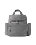 Skip Hop Diaper Bag Backpack with Portable Changing Pad Adjustable Pocket for 30 oz. Tumblers 9 Total Pockets Insulated Packing Cubes Luggage Sleeve & Stroller Straps Fits a 14” Laptop Forma Next Grey