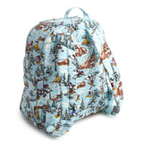 Vera Bradley Women's Disney Premium Cotton Bancroft Backpack, Ski Weekend Mickey and Friends, One Size