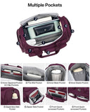 MILADA Underseat Carry On Luggage Bags for Travel Lightweight Foldable Carry On Bags for Airplanes Small Duffle Bag for Men Women TSA Approved Underseat Bag Travel Tote Bags, Purple
