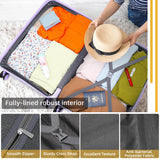 LARVENDER Luggage Sets 3 Piece with Duffel Bag Hardside PP Carry On Suitcase with 360° Spinner Wheels TSA Lock Luggage Sets for Women, Lavender