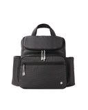 Skip Hop Diaper Bag Backpack with Portable Changing Pad Adjustable Pocket for 30 oz Tumblers 9 Total Pockets Insulated Packing Cubes Luggage Sleeve & Stroller Straps Fits a 14” Laptop Forma Next Black