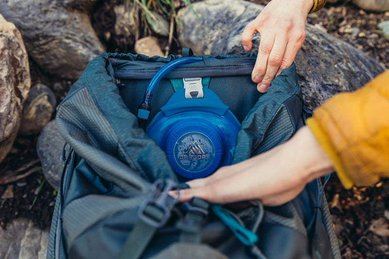 Gregory Maven 65L Women's Backpacking Pack, Breathable Backpanel and Shoulder Harness, Built-In Hydration Sleeve (Reservoir Not Included), Small/Medium, Helium Grey