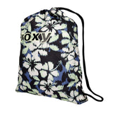 Roxy Light As A Feather Compact Drawstring Backpack - Wild Wind Hibiscus Mirage