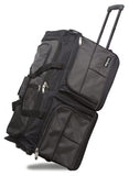 Dejuno 28-inch Rolling Duffle Bag - Charcoal