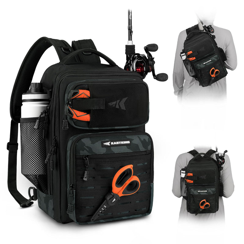 KastKing BlowBak Tactical Sling Tackle Bag-Lightweight Fishing Backpack Storge Fishing Gear and Equipment,Gift for Men