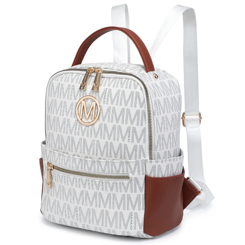 MKP Small Backpack Purse for Ladies Women Fashion Multi Pockets Daypacks with Front Zip Pocket