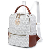 MKP Small Backpack Purse for Ladies Women Fashion Multi Pockets Daypacks with Front Zip Pocket