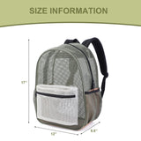 COVAX Heavy Duty Mesh Backpacks for Adults, See Through Backpack for Swimming, Fitness, Sports, Carry Portable Oxygen Concentrators