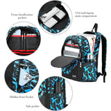 bunie School Backpack for Boys Large Bookbag Boys Backpacks Elementary Middle High School Bags Kids Cool Back Pack Children 7 8 9 10 11 12 13 14 15 16 Years Old (Blue)