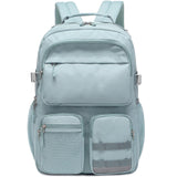 Lohol Water Resistant Backpack with Multifunctional Pockets for Teens, Durable Bookbag fits 15.6 inch Laptop for School Travel College, 25L (Blue)