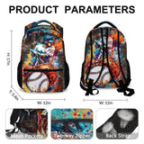 Homexzdiy Kids Backpack for Boys, Baseball Backpacks Gifts for Children Students, 17'' Lightweight Baseball Bookbag for Travel Elementary Middle School, Back to School Essentials Gifts