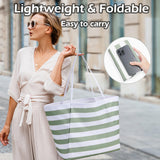 KALIDI Beach Tote Bag for Women Large Waterproof Sandproof Shoulder Handbag Packable Grocery Bag Casual Hobo Purse for Beach Picnic Vacation Essentials