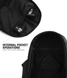 Gymreapers Gravestone 21L Backpack Travel Gym Bag Water-Resistant Lightweight Laptop Sleeve Carry On Luggage for Men & Women (Onyx)