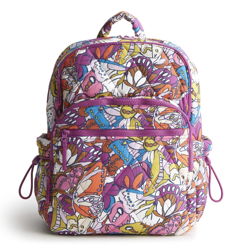 Vera Bradley Women's Featherweight Large Bancroft Backpack, Flutter, One Size | Backpacks4Less