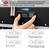 Hanke 28 Inch Luggage with Cup Holder and Charge,Top Opening Hard Shell Suitcases with Wheels and Dividers,Aluminum Frame Trunk Luggage Extra Large Suitcase with Lock for Travel，Jet Black