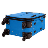 Rockland Pasadena Softside Spinner Wheel Luggage, Blue, Carry-On 20-Inch