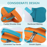 VASCHY School Backpack, Lightweight Classic Cute Aesthetic Bookbag Daypack for Teen Boys Girls Traveling/Gym/Middle School Orange Green
