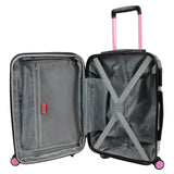 World Traveler Dejuno Butterfly Cheetah 3-Piece Expandable Spinner Luggage Set