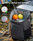 TOURIT Cooler Backpack Insulated 30 Cans, Lightweight Leak Proof Travel Cooler Bag, Soft Waterproof Backpack Cooler for Men Women, Camping Hiking Beach Travel Picnic
