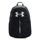 Under Armour Unisex-Adult Hustle Sport Backpack, Black (001)/Silver, One Size Fits All