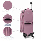 Travelpro Maxlite 5 Softside Expandable Luggage with 4 Spinner Wheels, Lightweight Suitcase, Men and Women, International, Orchid Pink Purple, Carry-on 19-Inch