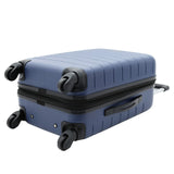 Wrangler Smart Spinner Hardside Luggage, 22-Inch Carry-On, Navy Blue