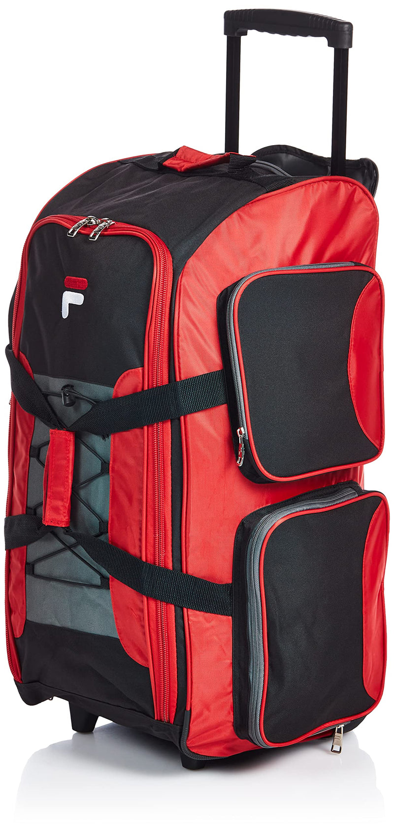 Fila 26" Lightweight Rolling Duffel Bag, Red