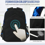 ZHIMEBYE Kids Backpack for Boys - Baseball Boys Backpacks for Kids Teens Elementary Middle School, 17″ Large Capacity Students Bookbag, Perfect for Travel and School