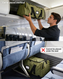 BAGSAMRT 60L Foldable Duffle Bag for Travel, Large Travel Duffel Bag for Men, 4 in 1 Travel Backpack, Carry on Weekender Bag, Black