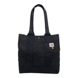 Carhartt Vertical Snap Tote, Durable Water Resistant Tote Bag with Snap Closure, Black