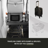 Kenneth Cole REACTION Chelsea Chevron Quilted Luggage, Black, Underseater, 17-Inch Carry On