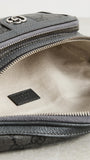 LV Women's Pre-Loved Gucci Waist Bag GG Supreme, Gray/Silver, One Size