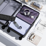 OLIXIS 28 Inch Luggage, Hardside Checked Suitcase with Spinner Wheels, Lightweight ABS Hard Shell Travel Luggage, TSA Approved Lock, Expandable Large Suitcase for Business & Travel–Black