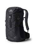 Gregory Miko 30L Unisex Day Hiking Backpack, Ventilated Backpanel, Built-In Hydration Attachment for Water Bladder (Reservoir Not Included), One Size Fits All, Optic Black