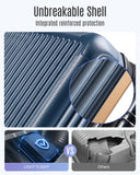 LIGHT FLIGHT Luggage Sets, Durable Hard Shell 3 Piece Set Suitcase with Spinner Wheels, Hardside Lightweight Luggage set with TSA Lock, Large Travel Luggage Set (20" 24" 28"), Rouge Dust