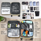 Verdi Softside Expandable 28 Inch Luggage with Spinner Wheels Lightweight Large Suitcase (Khaki, Checked-Large 28-Inch)