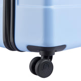 United Colors of Benetton Now! Hardside Luggage with Spinner Wheels, Light Blue, Checked-Large 27 Inch