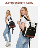 LOVEVOOK Laptop Backpack for Women, 15.6 Inch Work Laptop Bag Teacher Nurse Backpack, Wide Open Travel Tote Backpack Purse Business Computer Daypack