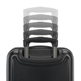 American Tourister Fathead Underseater Carry-On Luggage - Airline Approved - Customize with Favorite Sports or Character Decal - Durable ABS Hardshell - RightHeight™ Adjustable Handle - Black