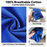 Amkune [Cozy Travel] Cat Carrier Pouch, Soft Cat Carrier for Small Cats, Kitten Carrying Bag, Restraint Bag for Nail Trimming, Vet Visits, Giving Meds, Car Travel - Klein Blue Upgrade