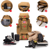 King'sGuard 70L Camping Hiking Backpack Tactical Backpack Military Molle Rucksack Backpack for Outdoor