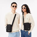 Lacoste Unisex Neocroc Crossbody Bag, Black, One Size