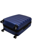 Rockland Melbourne Hardside Expandable Spinner Wheel Luggage, Blue, Checked Large 28"