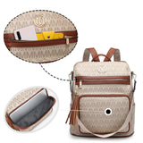 MKP COLLECTION Women Fashion Backpack Purse Convertible Large Rucksack Versatile Travel Shoulder Bags Handbag Set with Tassel