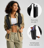 Uselike 10L Small Hiking Backpack Travel Daypack Lightweight Packable Back Pack for Women Men(Black)